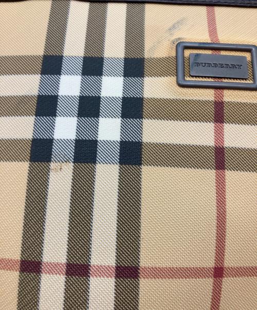 BURBERRY（バーバリー）BURBERRY (バーバリー) ノバ チェック ハンドバッグ ベージュの古着・服飾アイテム