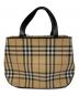 BURBERRY (バーバリー) ノバ チェック ハンドバッグ ベージュ：12000円