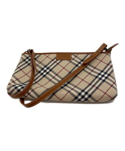 BURBERRY BLUE LABEL（バーバリーロンドンブルーレーベル）BURBERRY BLUE LABEL (バーバリーロンドンブルーレーベル) ノバチェック ショルダーバッグ ZAE60-905 ベージュの古着・服飾アイテム