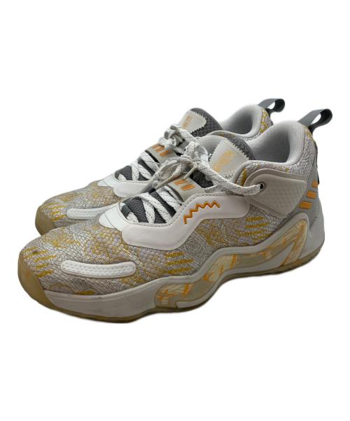adidas（アディダス）adidas (アディダス) D.O.N. Issue #3 三国志 ローカットスニーカー ホワイト×グレー サイズ:27.5cmの古着・服飾アイテム