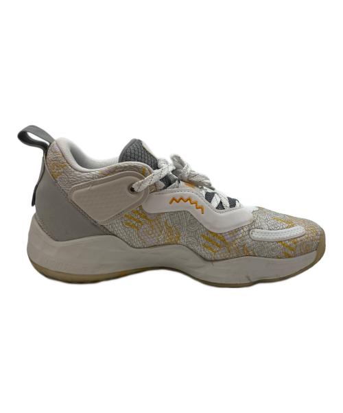 adidas（アディダス）adidas (アディダス) D.O.N. Issue #3 三国志 ローカットスニーカー ホワイト×グレー サイズ:27.5cmの古着・服飾アイテム