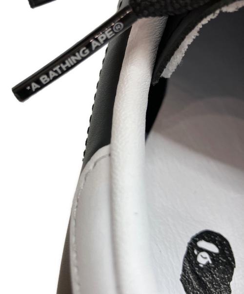 adidas（アディダス）adidas (アディダス) A BATHING APE (ア ベイシング エイプ) スーパースター ローカットスニーカー ブラック×ホワイト サイズ:22cm 未使用品の古着・服飾アイテム
