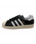adidas (アディダス) A BATHING APE (ア ベイシング エイプ) スーパースター ローカットスニーカー ブラック×ホワイト サイズ:22cm 未使用品：18000円