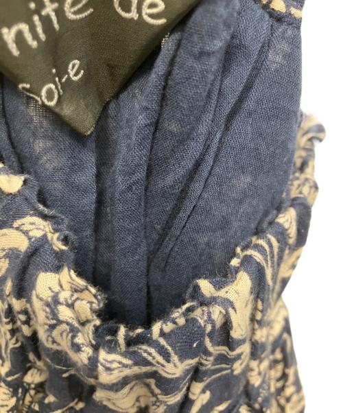 eternite de soi-e（エテルニテ ドゥ ソワ）eternite de soi-e (エテルニテ ドゥ ソワ) 花柄 ロングスカート ネイビー サイズ:1の古着・服飾アイテム