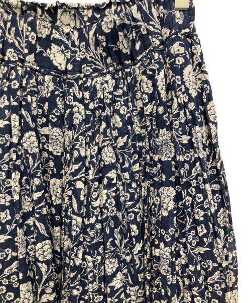 eternite de soi-e（エテルニテ ドゥ ソワ）eternite de soi-e (エテルニテ ドゥ ソワ) 花柄 ロングスカート ネイビー サイズ:1の古着・服飾アイテム