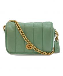 COACH（コーチ）の古着「チェーンショルダーバッグ C3843」｜グリーン