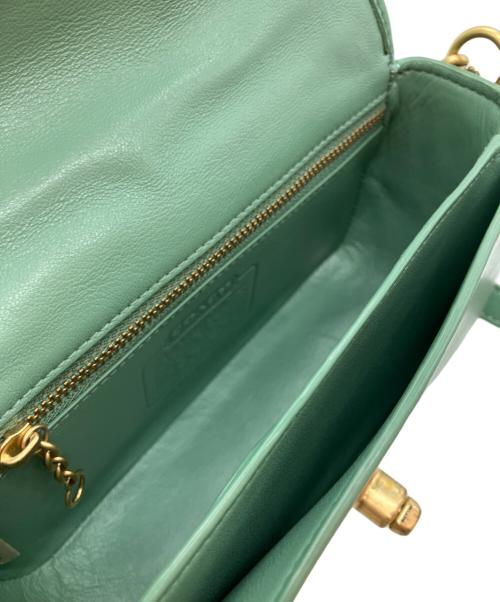 COACH（コーチ）COACH (コーチ) チェーンショルダーバッグ C3843 グリーンの古着・服飾アイテム