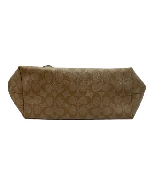 COACH（コーチ）COACH (コーチ) シグネチャー トートバッグ F58292 ホワイト×ベージュの古着・服飾アイテム