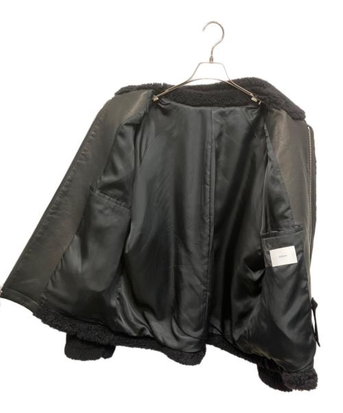 stein（シュタイン）stein (シュタイン) ウールファーフライトジャケット ブラック サイズ:S 未使用品の古着・服飾アイテム