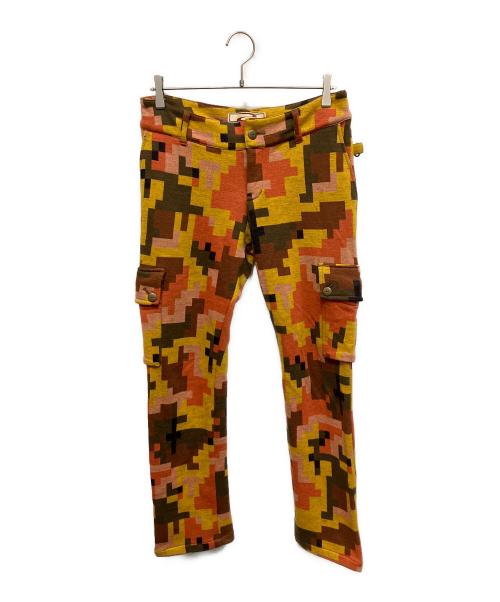beauty:beast（ビューティービースト）beauty:beast (ビューティービースト) カモフラージュ ウール 90’s パンツ オレンジ サイズ:2の古着・服飾アイテム