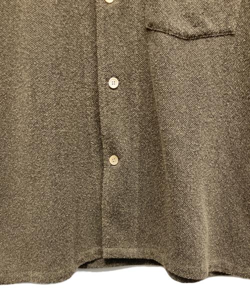 OUR LEGACY（アワーレガシー）OUR LEGACY (アワーレガシー) 23AW BOX SHIRT SHORTSLEEVE Muck Boucle 半袖シャツ カーキ サイズ:48の古着・服飾アイテム