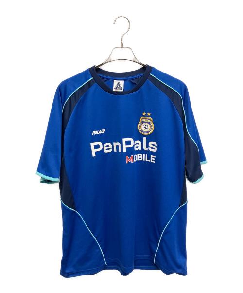 Palace Skateboards（パレス スケートボーズ）Palace Skateboards (パレス スケートボーズ) Palace Pen Pals Jersey Blue 半袖カットソー ブルー サイズ:XLの古着・服飾アイテム