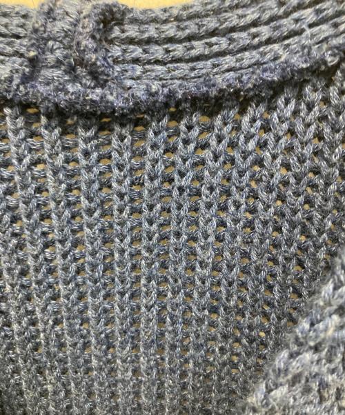 Porter Classic（ポータークラシック）Porter Classic (ポータークラシック) ハンドワーク スウェードカーディガン ネイビー サイズ:Sの古着・服飾アイテム