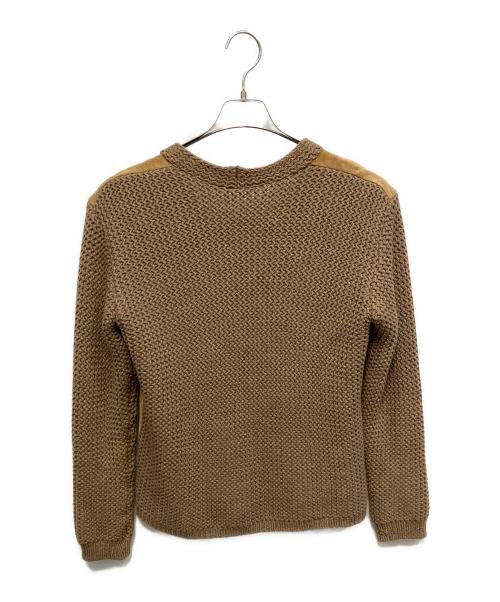 Porter Classic（ポータークラシック）Porter Classic (ポータークラシック) ハンドワーク スウェードカーディガン ブラウン サイズ:Sの古着・服飾アイテム