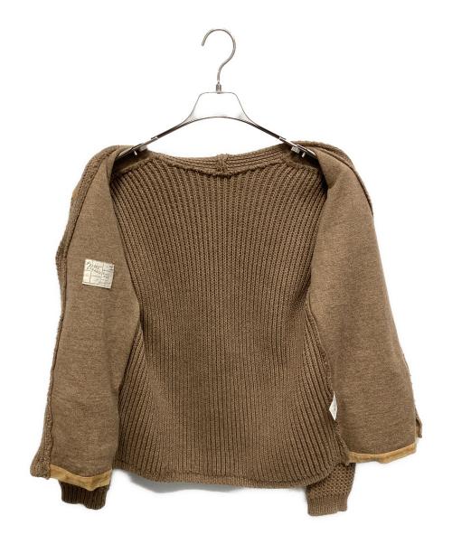 Porter Classic（ポータークラシック）Porter Classic (ポータークラシック) ハンドワーク スウェードカーディガン ブラウン サイズ:Sの古着・服飾アイテム