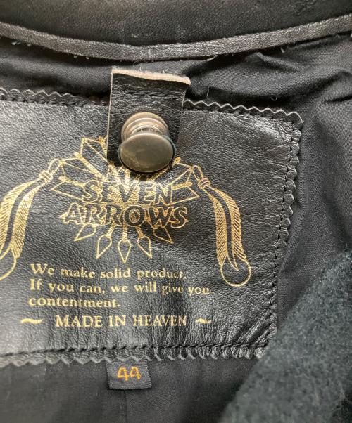 SEVEN ARROWS（セブンアローズ）SEVEN ARROWS (セブンアローズ) シングルライダースジャケット ブラック サイズ:44の古着・服飾アイテム