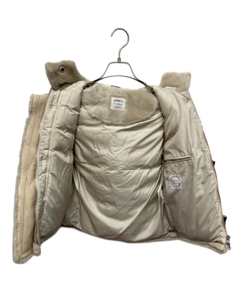 EMMETI（エンメティ）EMMETI (エンメティ) ムートン ダウンベスト アイボリー サイズ:40の古着・服飾アイテム