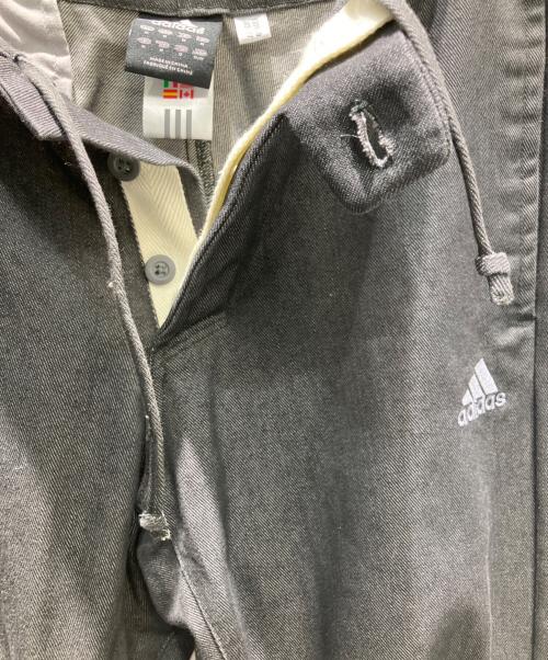 adidas（アディダス）adidas (アディダス) ストレートデニムパンツ グレー サイズ:Oの古着・服飾アイテム