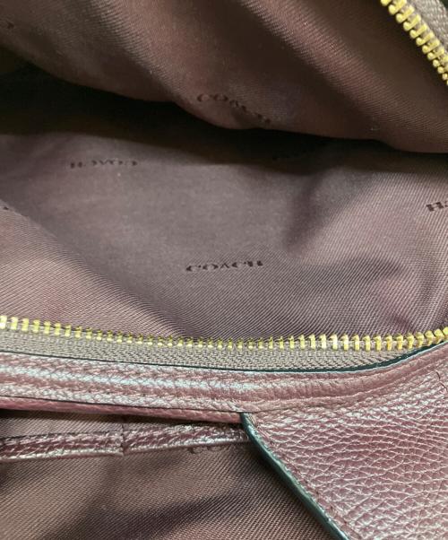 COACH（コーチ）COACH (コーチ) チェーンバッグ トートバッグ ワインレッドの古着・服飾アイテム