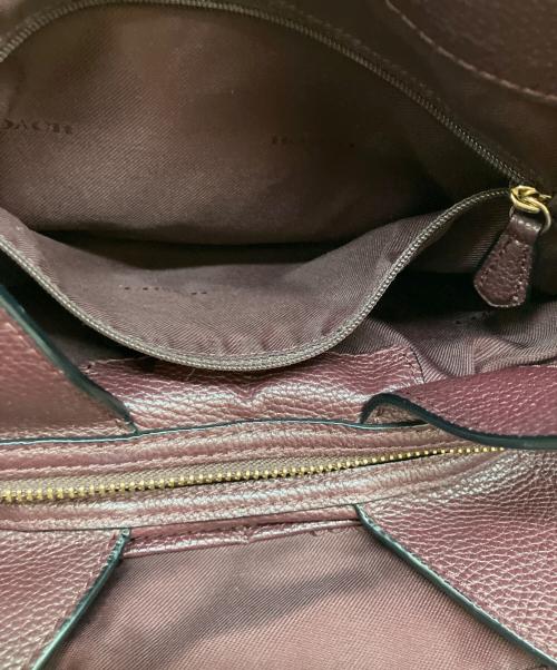 COACH（コーチ）COACH (コーチ) チェーンバッグ トートバッグ ワインレッドの古着・服飾アイテム