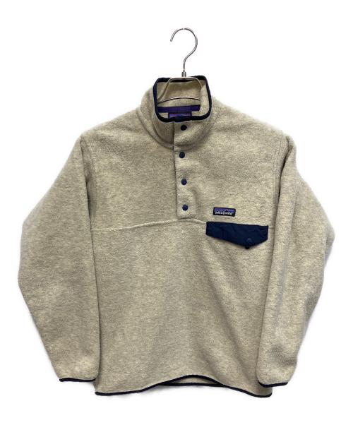 Patagonia（パタゴニア）Patagonia (パタゴニア) シンチラ スナップT プルオーバーフリースジャケット ベージュ サイズ:XSの古着・服飾アイテム