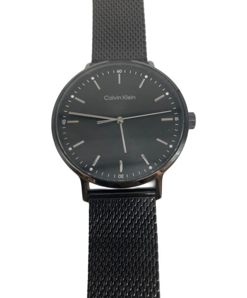 Calvin Klein（カルバンクライン）Calvin Klein (カルバンクライン) モダン クォーツ SSブレスレット リストウォッチ ブラックの古着・服飾アイテム