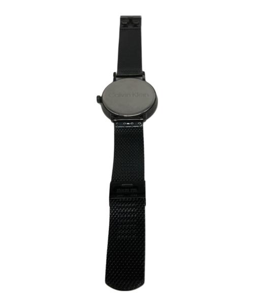 Calvin Klein（カルバンクライン）Calvin Klein (カルバンクライン) モダン クォーツ SSブレスレット リストウォッチ ブラックの古着・服飾アイテム