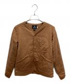 Snow peakスノーピーク）の古着「フレキシブルインサレーションカーディガン 中綿ジャケット」｜ブラウン