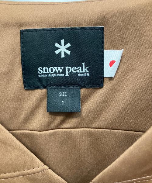 Snow peak（スノーピーク）Snow peak (スノーピーク) フレキシブルインサレーションカーディガン 中綿ジャケット ブラウン サイズ:1の古着・服飾アイテム