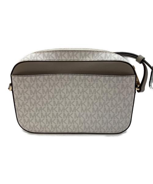 MICHAEL KORS（マイケル・コース）MICHAEL KORS (マイケル・コース) シグネチャー ショルダーバッグ ホワイトの古着・服飾アイテム