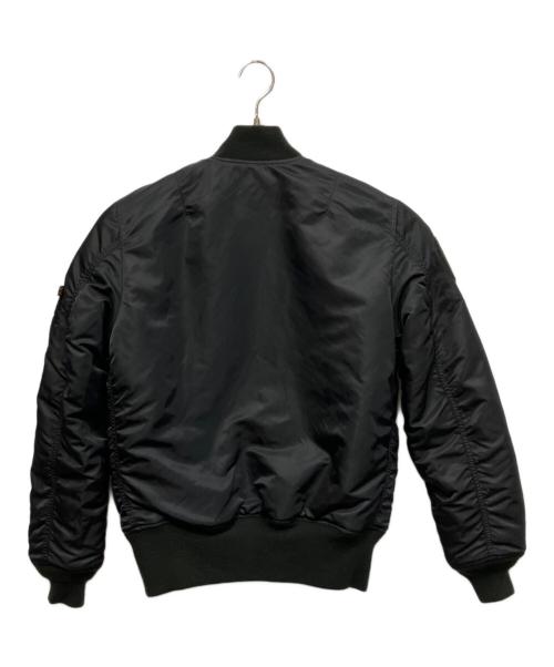 A BATHING APE（ア ベイシング エイプ）A BATHING APE (ア ベイシング エイプ) フライトジャケット ブラック×ベージュ サイズ:Mの古着・服飾アイテム