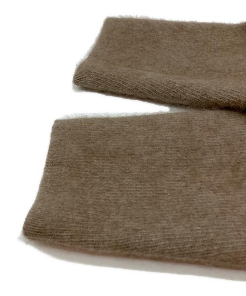 ELENDEEK（エレンディーク）ELENDEEK (エレンディーク) ラクーンミックスダブルカーディガン 厚手カーディガン ブラウン サイズ:Freeの古着・服飾アイテム