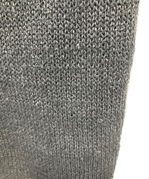 Noble（ノーブル）Noble (ノーブル) ペーパーヤーンオフショルプルオーバーニットベスト 薄手ニット ブラック サイズ:Freeの古着・服飾アイテム