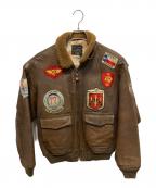 AVIREXアヴィレックス）の古着「G-1フライトジャケット」｜ブラウン