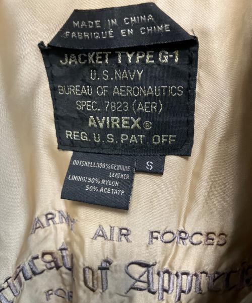 AVIREX（アヴィレックス）AVIREX (アヴィレックス) G-1フライトジャケット ブラック サイズ:Sの古着・服飾アイテム