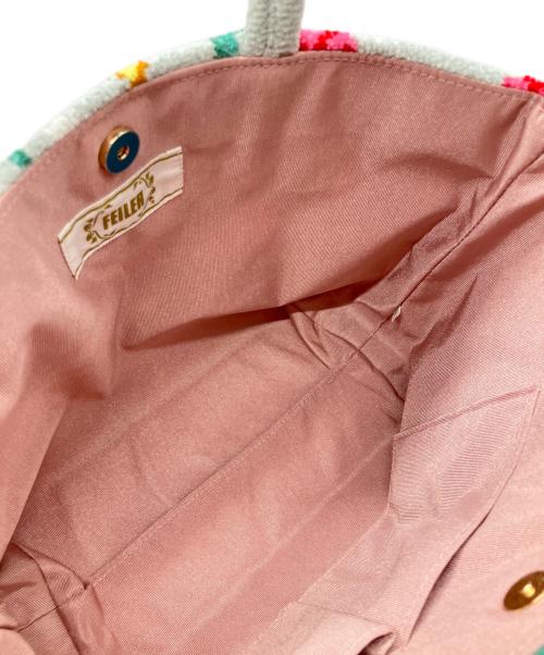 FEILER（フェイラー）FEILER (フェイラー) ハイジドットトートバッグ グレーの古着・服飾アイテム