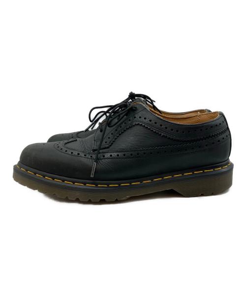 Dr.Martens（ドクターマーチン）Dr.Martens (ドクターマーチン) イエローステッチ ブローグシューズ ブラック サイズ:UK8の古着・服飾アイテム