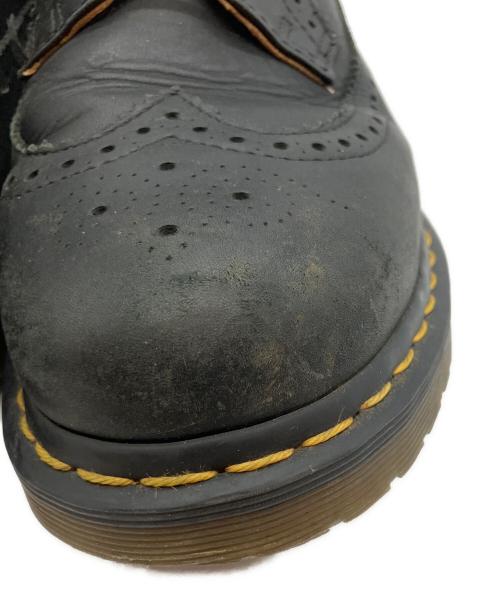 Dr.Martens（ドクターマーチン）Dr.Martens (ドクターマーチン) イエローステッチ ブローグシューズ ブラック サイズ:UK8の古着・服飾アイテム