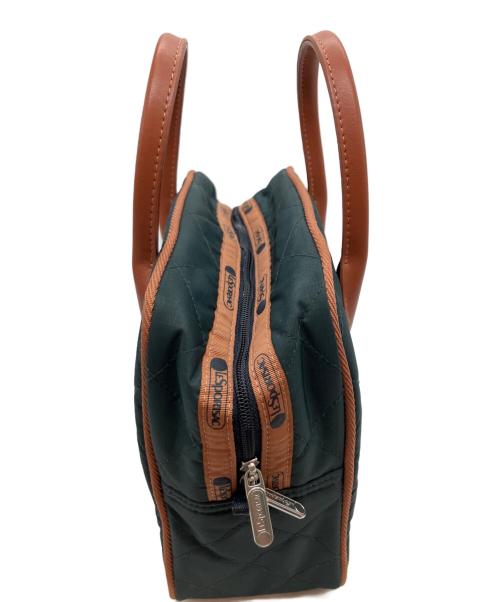 LeSportsac（レスポートサック）LeSportsac (レスポートサック) ディープグリーンキルト 神崎恵 ミニハンドバッグ グリーンの古着・服飾アイテム