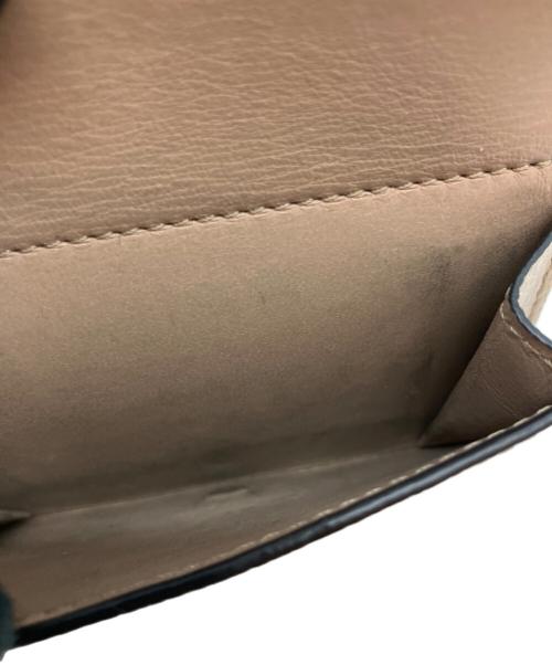 LOEWE（ロエベ）LOEWE (ロエベ) アナグラム コンパクトウォレット 3つ折り財布 グレージュの古着・服飾アイテム