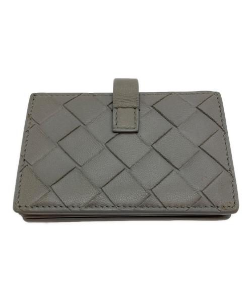 BOTTEGA VENETA（ボッテガベネタ）BOTTEGA VENETA (ボッテガベネタ) イントレチャート カードケース グレーの古着・服飾アイテム