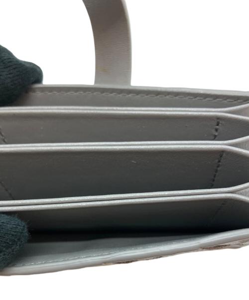 BOTTEGA VENETA（ボッテガベネタ）BOTTEGA VENETA (ボッテガベネタ) イントレチャート カードケース グレーの古着・服飾アイテム