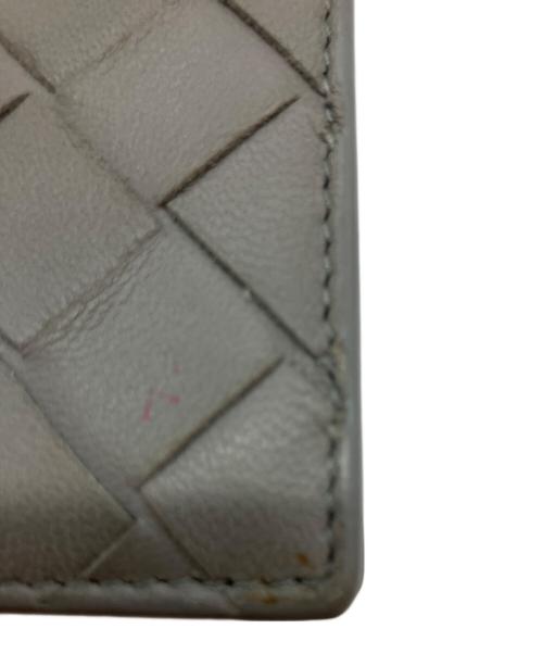 BOTTEGA VENETA（ボッテガベネタ）BOTTEGA VENETA (ボッテガベネタ) イントレチャート カードケース グレーの古着・服飾アイテム