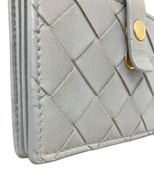 BOTTEGA VENETA（ボッテガベネタ）BOTTEGA VENETA (ボッテガベネタ) イントレチャート カードケース グレーの古着・服飾アイテム