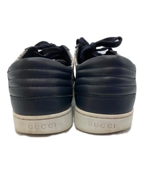 GUCCI（グッチ）GUCCI (グッチ) ローカットスニーカー ベージュ×ブラック サイズ:25.5㎝の古着・服飾アイテム