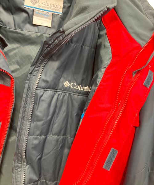 Columbia（コロンビア）Columbia (コロンビア) 中綿ジャケット レッド×グレー サイズ:XLの古着・服飾アイテム