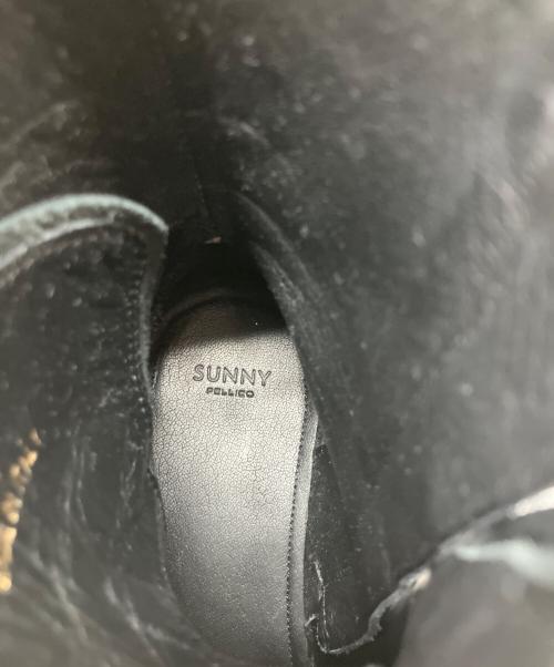 SUNNY PELLICO（サニーペリコー）SUNNY PELLICO (サニーペリコー) サイドジップブーツ ブラック サイズ:39の古着・服飾アイテム