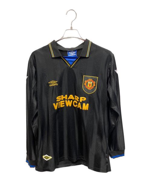UMBRO（アンブロ）UMBRO (アンブロ) ゲームシャツ 93-95マンチェスターユナイテッド 長袖シャツ ブラック サイズ:Lの古着・服飾アイテム