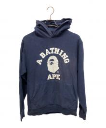 A BATHING APE（ア ベイシング エイプ）の古着「プルオーバーパーカー」｜ネイビー