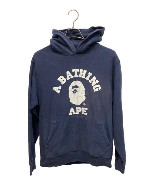 A BATHING APE（ア ベイシング エイプ）A BATHING APE (ア ベイシング エイプ) プルオーバーパーカー ネイビー サイズ:Mの古着・服飾アイテム